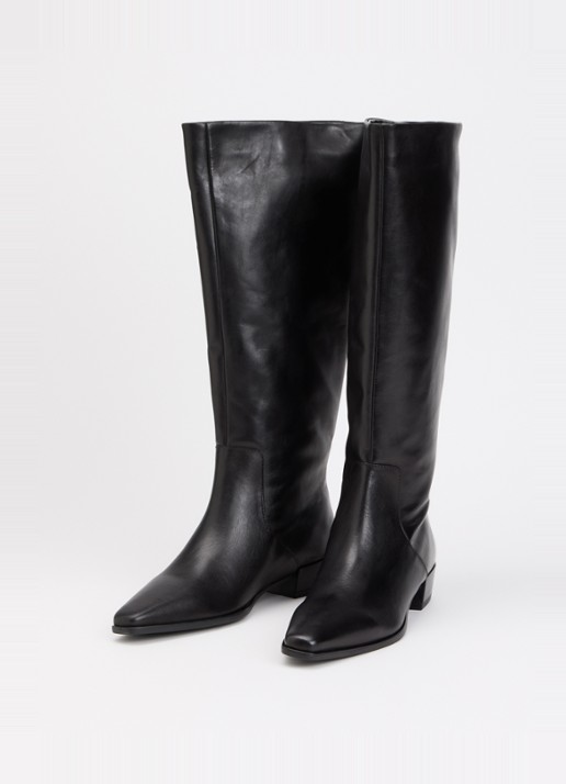 Dune London Torrie laars van leer - detail 3 zwart