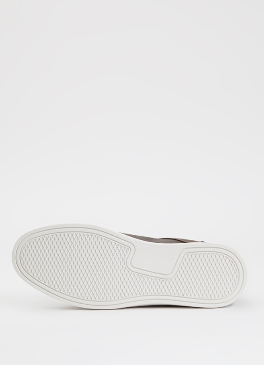 Dune London Traces sneaker met structuur en logo - detail 4 bruin