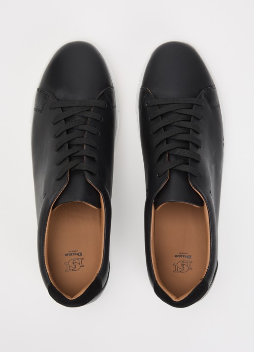 Dune London Trevons sneaker van leer  - detail 2 zwart