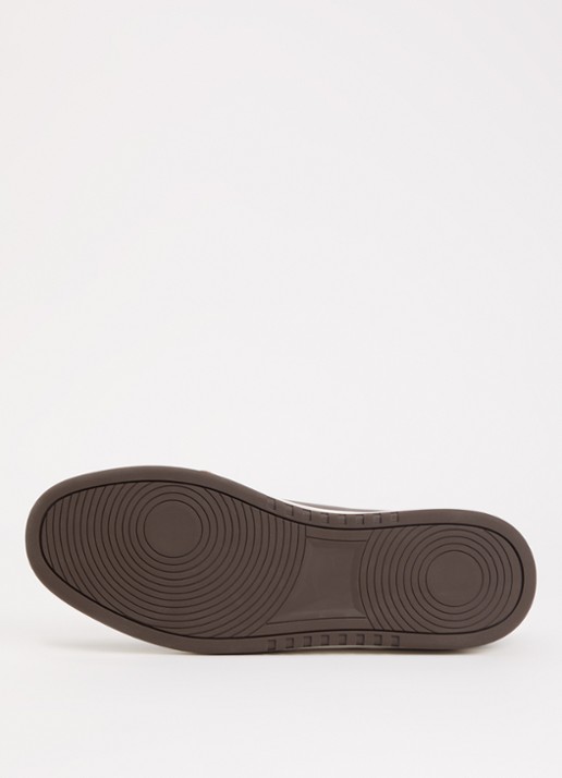 Dune London Troys sneaker van leer - detail 3 bruin