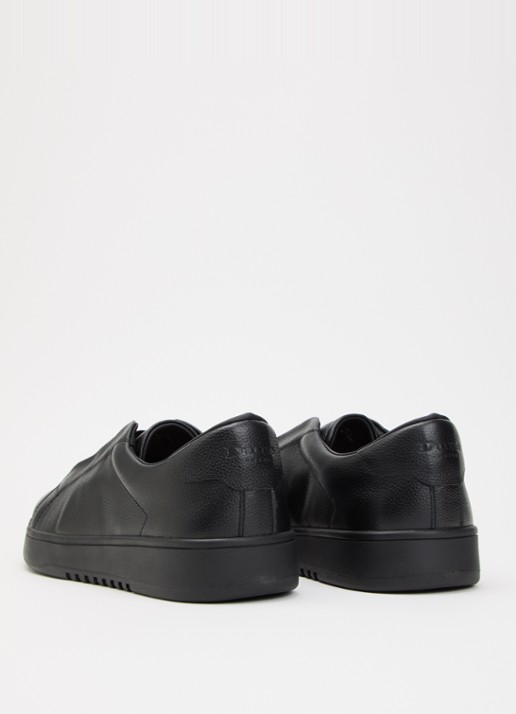 Dune London Troys sneaker van leer - achterkant 4 diepzwart