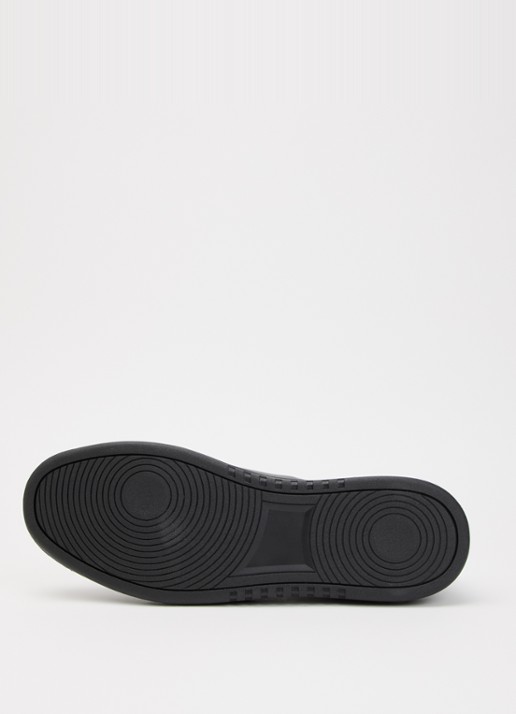Dune London Troys sneaker van leer - detail 3 diepzwart
