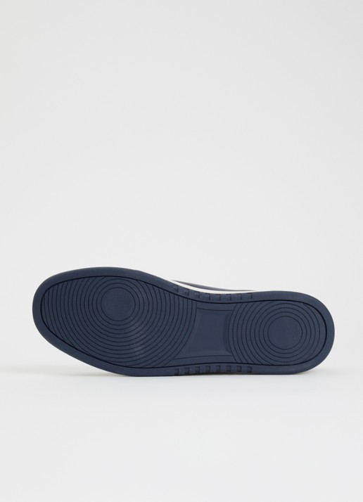 Dune London Troys sneaker van leer - detail 3 donkerblauw