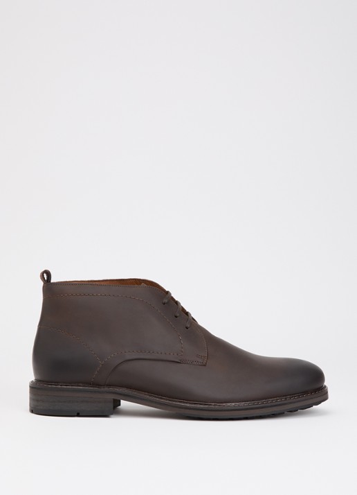 Dune London Wide Fit Charleys veterschoen van leer