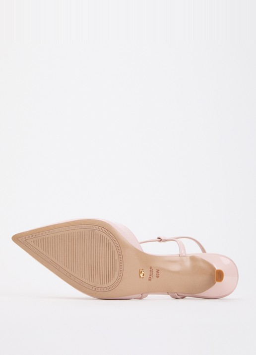 Dune London Wide Fit Charming slingback met glitter - detail 5 roze