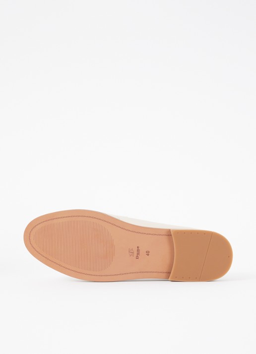 Dune London Wide Fit Ginelli loafer van leer - detail 5 creme
