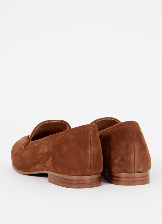 Dune London Wide Fit Glair loafer - achterkant bruin