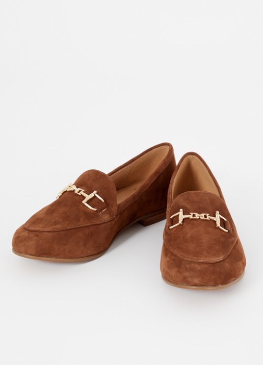 Dune London Wide Fit Glair loafer - detail 3 bruin