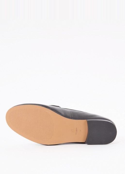 Dune London Wide Fit Glair loafer - detail 3 zwart