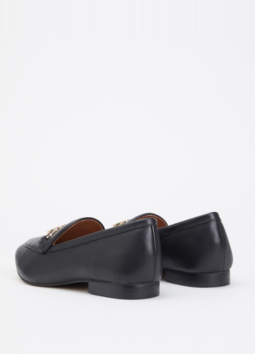 Dune London Wide Fit Glair loafer - achterkant 2 antraciet