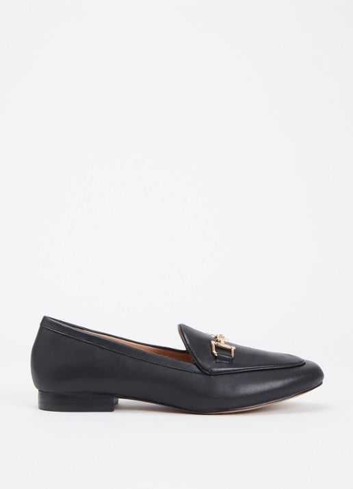 Dune London Wide Fit Glair loafer - voorkant antraciet