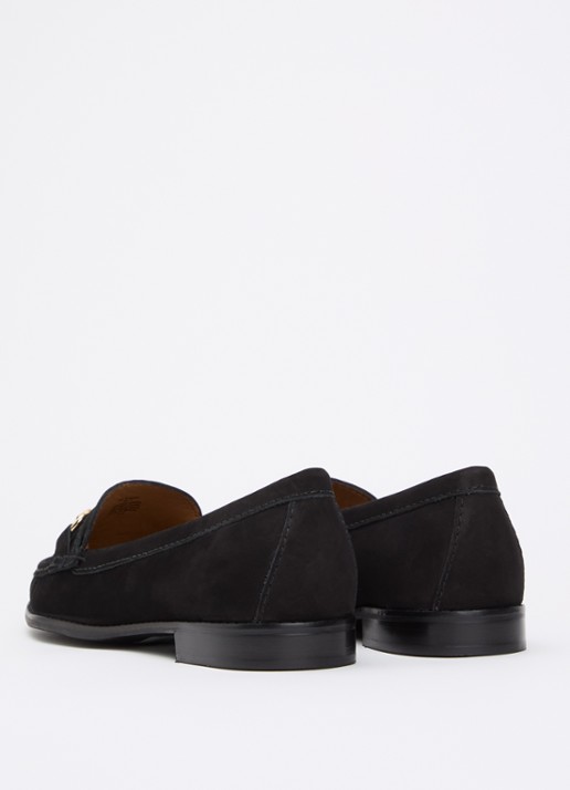 Dune London Wide Fit Glenny loafer - achterkant 5 zwart