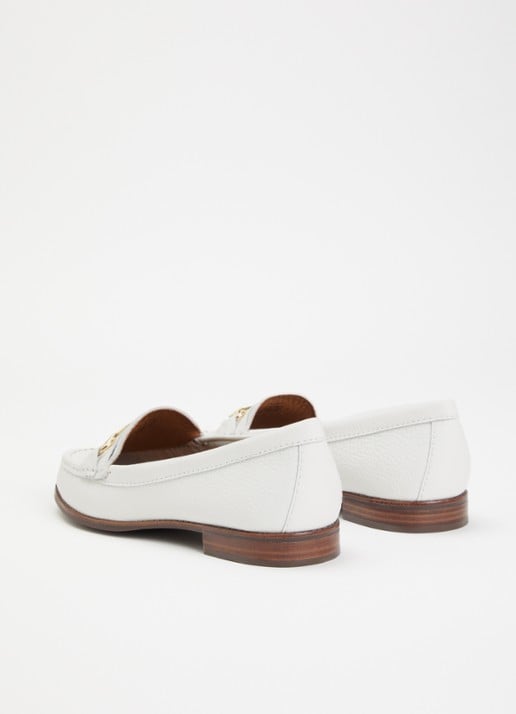 Dune London Wide Fit Glenny loafer - achterkant 4 wit