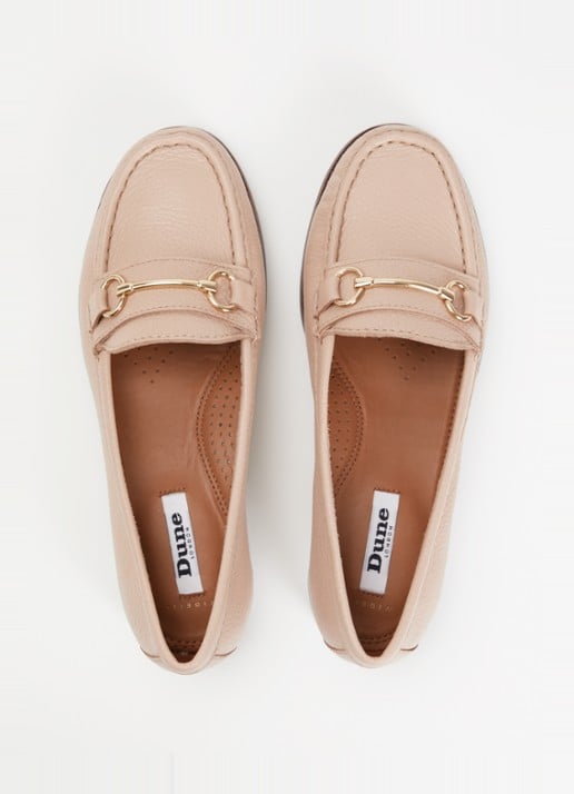 Dune London Wide Fit Glenny loafer - detail 2 roze