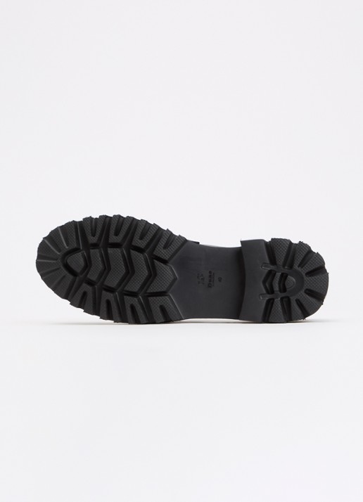 Dune London Wide Fit Groundbreaking loafer van leer - detail 4 zwart
