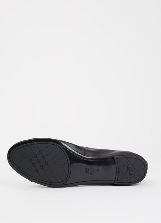 Dune London Wide Fit Hallo ballerina met strikdetail - detail 4 zwart