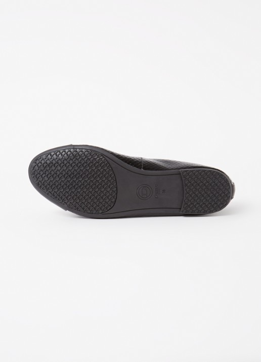 Dune London Wide Fit Hallo ballerina met strikdetail - detail 5 zwart