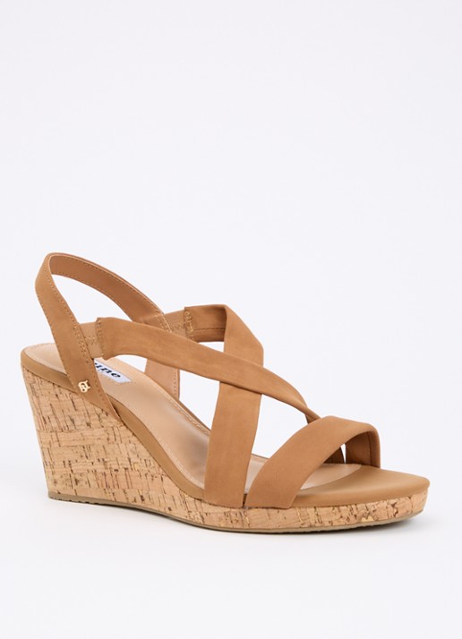 Dune London Wide Fit Kamies sleehak van leer - voorkant 4 bruin