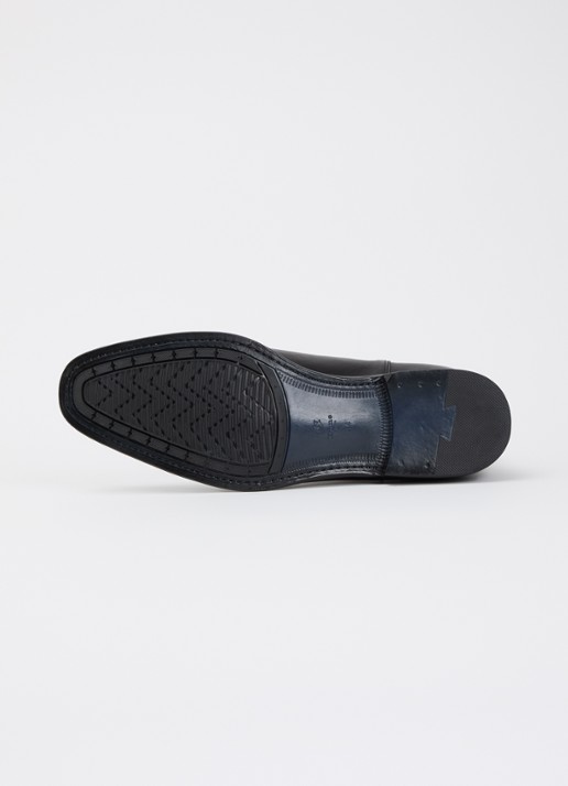 Dune London Wide Fit Matchin chelsea boot van leer - detail 4 zwart
