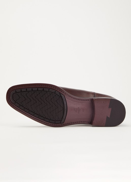 Dune London Wide Fit Matchin chelsea boot van leer - detail 2 donkerbruin