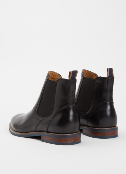 Dune London Wide Fit McKinley chelsea boot - achterkant zwart