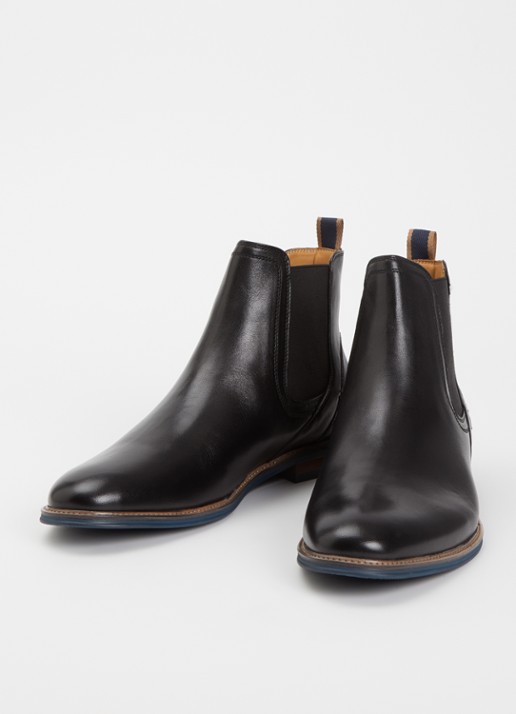 Dune London Wide Fit McKinley chelsea boot - detail 2 zwart