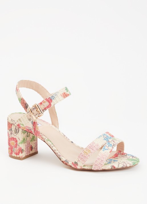 Dune London Wide Fit Merisa sandalette van leer