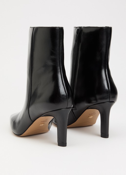 Dune London Wide Fit Ovation enkellaarsje van leer - achterkant 3 zwart