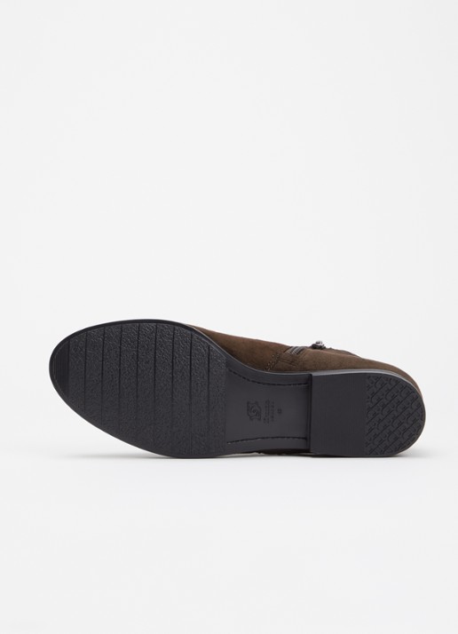 Dune London Wide Fit Pantha enkellaarsje  - detail 3 bruin