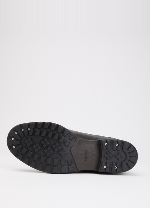 Dune London Wide Fit Simon veterboot van leer - detail 3 zwart