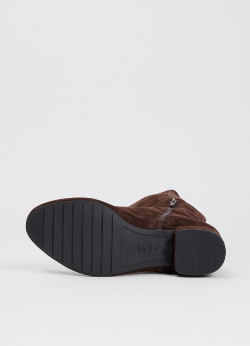 Dune London Wide fit Tayla laars - detail 3 donkerbruin