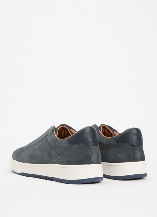 Dune London Wide Fit Troys sneaker  - achterkant donkerblauw