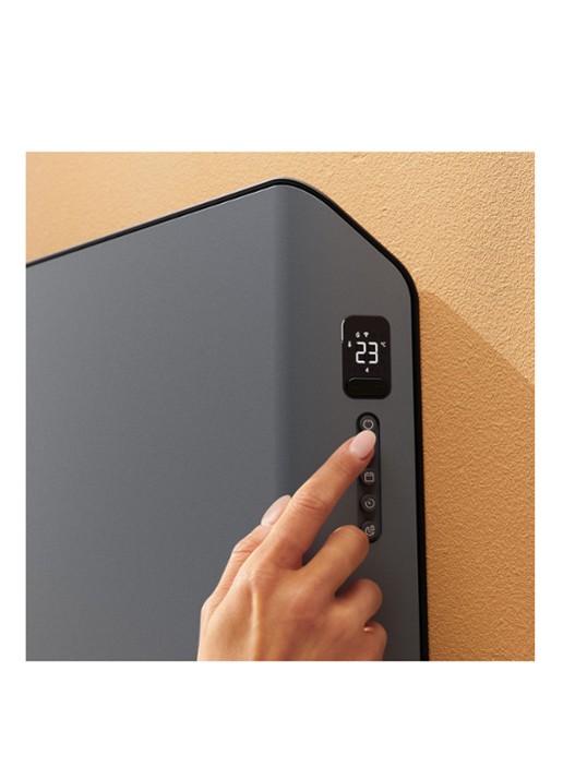 Duux Edge Smart Convector kachel, 40 cm hoog - detail 3 grijs