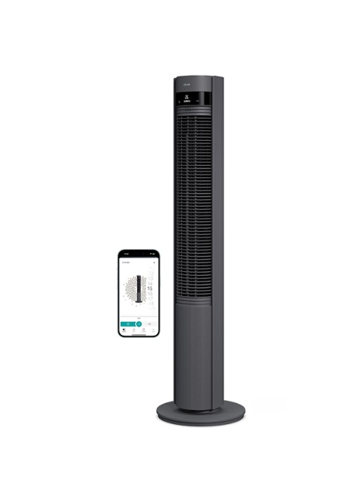 Duux Elevate Smart Tower torenventilator - voorkant 6 grijs