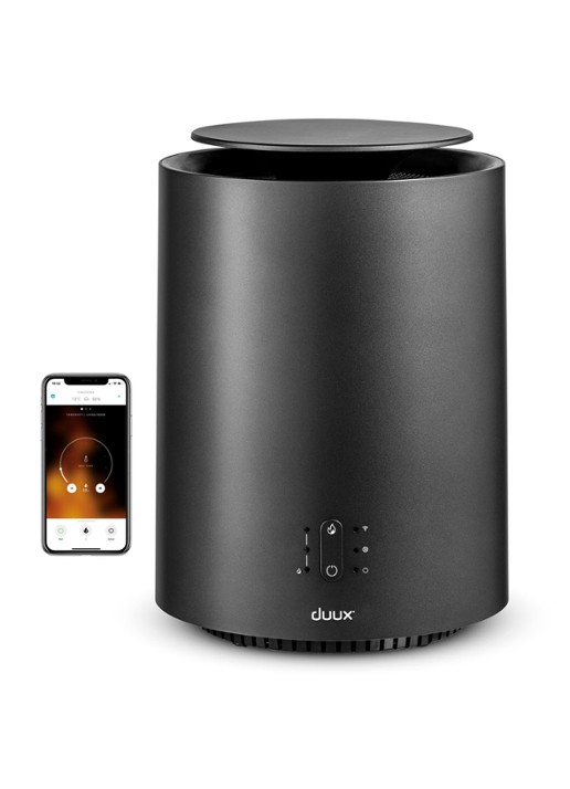 Duux Threesixty 2 Smart Keramische kachel, 29,5 cm hoog - voorkant 2 grijs