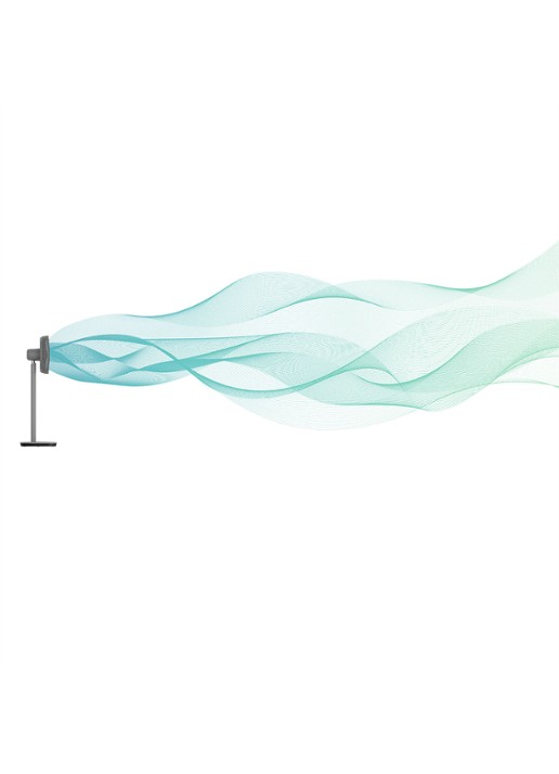 Duux Whisper Essence vloerventilator, 95 cm hoog - detail 6 grijs