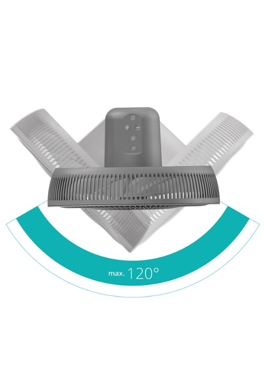 Duux Whisper Essence vloerventilator, 95 cm hoog - detail 7 grijs