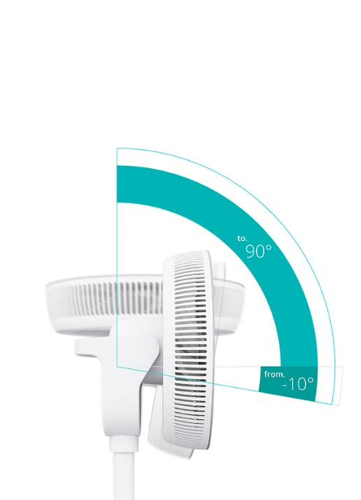 Duux Whisper Fan 3 vloerventilator - detail 4 wit