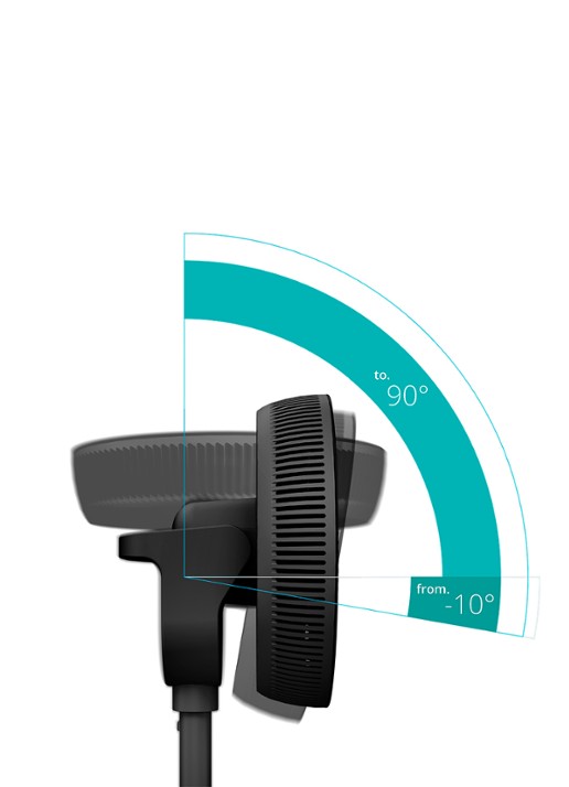 Duux Whisper Fan 3 vloerventilator - detail 2 zwart