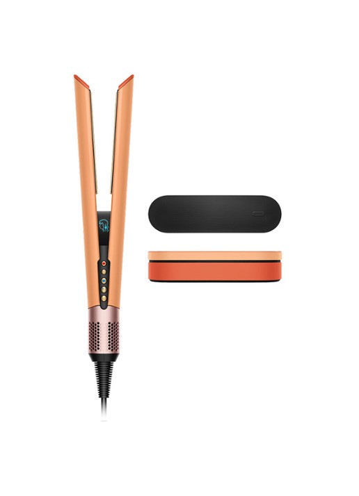 Dyson Airstrait™ stijltang Ceramic Apricot / Topaz - voorkant oranje