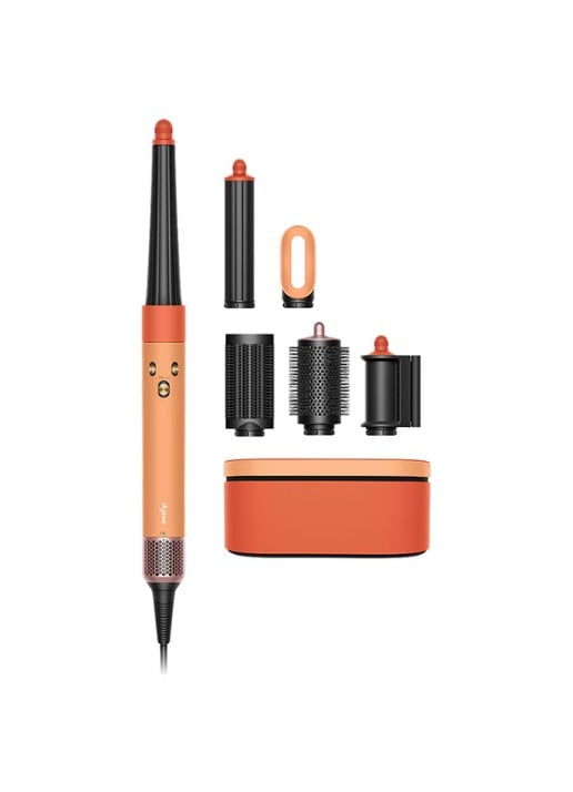 Dyson Airwrap i.d.™ - Straight + Wavy Ceramic Apricot / Topaz - voorkant 4 oranje