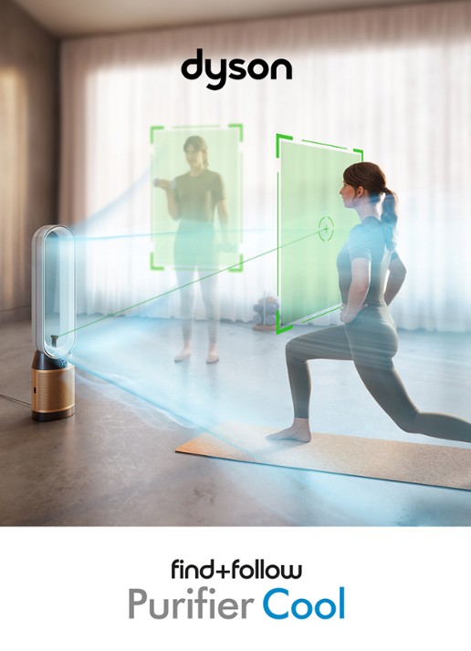 Dyson Dyson Find+Follow™ Purifier Cool PC3 luchtreinigingsventilator - voorkant 7 zilver