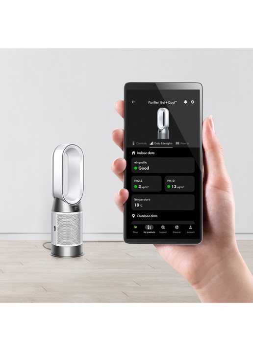 Dyson Dyson purifier hot+cool HP1 luchtreiniger, koeler & verwarmer - achterkant undefined