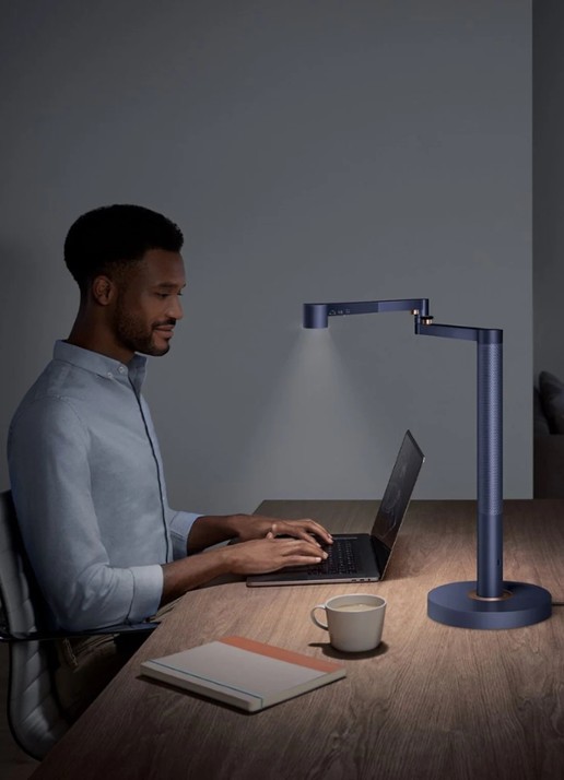 Dyson Dyson Solarcycle Morph™ bureaulamp - Pruisisch Blauw / Koper - achterkant 3 blauw