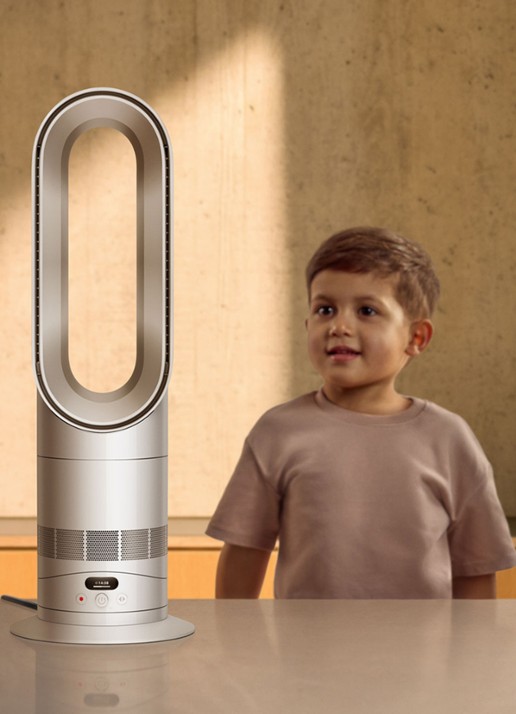 Dyson Hot+Cool™ HF1 R ventilatorverwarming - achterkant zilver