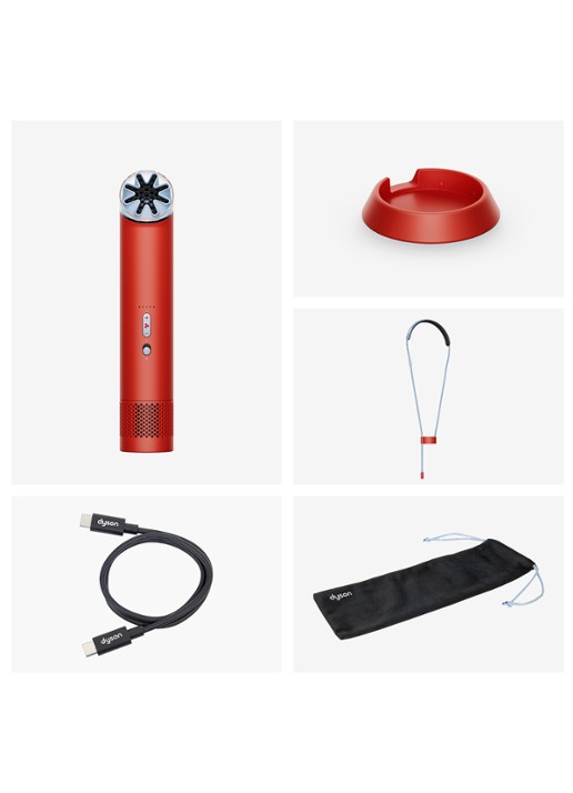 Dyson HushJet™ Mini Cool draagbare ventilator - achterkant rood