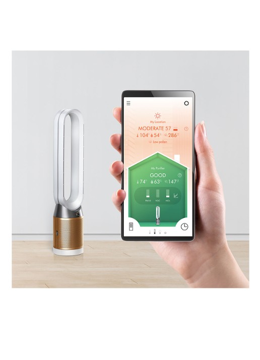 Dyson Pure Cool Cryptomic Tower luchtreiniger en torenventilator, 105 cm hoog - detail 4 goud