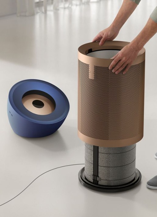 Dyson Purifier Big+Quiet Formaldehyde luchtreiniger, 83 cm hoog - detail 4 donkerblauw