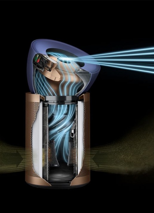 Dyson Purifier Big+Quiet Formaldehyde luchtreiniger, 83 cm hoog - detail 5 donkerblauw