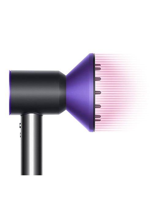 Dyson Supersonic föhn - zwart / paars - detail 2 paars